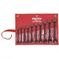 Proto Ratcheting Combination Wrench Set, Metric, Number of Pieces: 10, Number of Points: 12