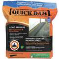 Quick Dam Water Activated Flood Barrier, For Water Type Freshwater, 3-1/2" Height, 10 ft. Length