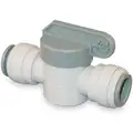 Multi-Turn Supply Stop: Straight Body, 1/2 in Inlet Size, 1/2 in Outlet Size, Push Inlet