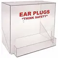 Ear Plug Dispenser: Empty Dispenser, 200 Pairs, Wall/Table Top Dispenser Mounting