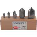 Countersink Set, 82 Countersink Angle, Number of Pieces 5, Carbide, Bright (Uncoated)