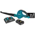 Makita Li-Ion Battery Brushless Cordless Blower Kit, 155 cfm, 208 mph Max. Air Speed (Battery Included)