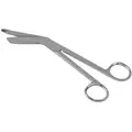 Lister Bandage Scissors, Overall Length 7 1/2", Color Silver, Blade End Style Angled