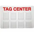 Brady Tag Center: Unfilled, 0 Components, 15 3/4 in H, 23 1/2 in Wd