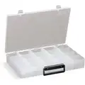 Adjustable Compartment Box, Translucent, 2"H x 9-5/8"L x 13-1/2"W, 1EA