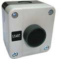 Dayton Push Button Control Station, 1NO Contact Form, Number of Operators: 1, Type of Operator: Push Button