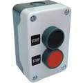 Dayton Push Button Control Station, 1NO/1NC, Start/Stop, Push Button, Number of Operators 2