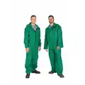 Condor Flame Resistant Rain Bib Overall, PPE Category: 0, High Visibility: No, PVC, M, Green