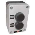 Dayton Push Button Control Station, 2NO Contact Form, Number of Operators: 2, Type of Operator: Push Button
