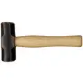 Westward Steel Engineering Hammer: Wood Handle, 3 lb Head Wt, 1 1/2 in Dia, 16 in Overall L, Octagonal Shape