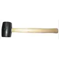 Rubber Mallet,2 lb. Head Weight,Hickory Handle Material