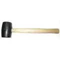 Rubber Mallet,16 oz. Head Weight,Hickory Handle Material