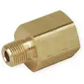 Brass Reducing Adapter, NPT Female x NPT Male, 3/4" x 1/2" Pipe Size, 1 EA