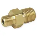 Hex Nipple: Brass, 3/4 in x 1/2 in Fitting Pipe Size, Male NPT x Male NPT, 1 15/16 in Overall Lg