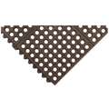 Notrax Interlocking Drainage Mat Tile: Interlocking Drainage Mat Tile, 3 ft x 3 ft, Smooth, Black, Rubber