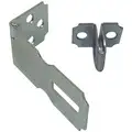 Conventional Fixed Staple Hasp, 11/16"H x 1"W x 2-1/2"L, Zinc Plated Finish