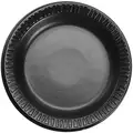 Luncheon Plate, Foam, 9", Round, Black, PK 500