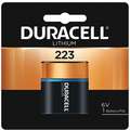 Duracell Lithium Battery, Voltage 6, Battery Size 223, 1 EA
