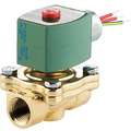 24VAC Brass Solenoid Valve, Normally Closed, 1" Pipe Size