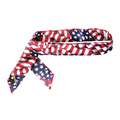 Cooling Bandana, Cotton, Red, White and Blue, Universal,1 EA