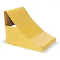 General Purpose Single, Steel Wheel Chock; Max. Vehicle Weight: Not Rated; 10-3/4" D x 9" H x 8" W, Yellow