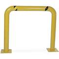 Safety Yellow, Steel, Machine Guard, Floor Mounted Guard Rail Mounting Style