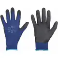 Showa Best 13 Gauge Smooth Nitrile Coated Gloves, Glove Size: L, Black/Blue