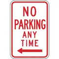 Parking, No Header, Recycled Aluminum, 18" x 12", With Mounting Holes, Top/Bottom Centered