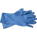 Latex Disposable Gloves, L, 12", 11 mil, Blue, 50 PK