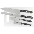 Clauss Breakroom Knife Set: Various L, Straight Blade, Stainless Steel, Black