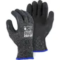 Dyneema Cut Resistant Glove, L, ANSI/ISEA Cut Level 5, Terry Loop Acrylic Lined Lining, L, Black, 12 PK