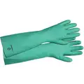Chemical Resistant Glove, XL, 18", 22 mil, Nitrile, Green, 1 PR