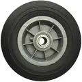 8" Light-Medium Duty Ribbed Tread Solid Rubber Wheel, 450 lb. Load Rating