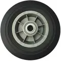 8" Light-Medium Duty Ribbed Tread Solid Rubber Wheel, 500 lb. Load Rating