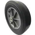 12" Light-Medium Duty Ribbed Tread Solid Rubber Wheel, 550 lb. Load Rating