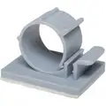 Cable Clip, Side Entry, Mounting Method Adhesive Backed, Material Nylon 6/6, Color Gray, PK 25