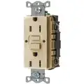 Hubbell Wiring Device-Kellems 15A Industrial Receptacle, Ivory; Tamper Resistant: No