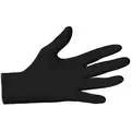 Ansell 9-1/2" Powder Free Unlined Nitrile Disposable Gloves, Black, Size M, 100PK