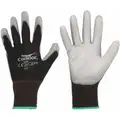 Condor 13 Gauge Smooth Polyurethane Coated Gloves, Glove Size: XL, Black/Gray