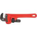 Ridgid Heavy-Duty Pipe Wrench: Cast Iron, 3/4 in Jaw Capacity, Serrated, 6 in Overall Lg, I-Beam