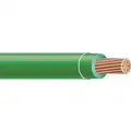Southwire Company Building Wire: 14 AWG Wire Size, 1 Conductors, Green, 100 ft Lg, Stranded, Nylon, PVC