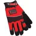 Imperial I-Tab Mechanics Glove, XL, Black/Red, 1 PR