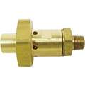 Discharge Valve: 1/8 in Inlet Size, 1/8 in Outlet Size, 250 psi Max Op Pressure, Brass, D6
