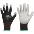 Condor 13 Gauge Smooth Polyurethane Coated Gloves, Glove Size: L, Black/Gray