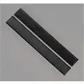 Hook-and-Loop-Type Reclosable Fastener Shapes with Rubber Adhesive, Black, 1" x 6", 150PK