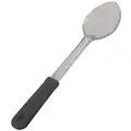 Crestware Basting Spoon: 15 in Utensil Lg, 2 3/4 in Utensil Wd, Stainless Steel, Black, No Capacity