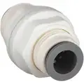 Bulkhead Union, Tube Fitting Material Nylon, Fitting Connection Type Tube, Tube Size 1/4 in