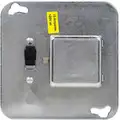 Plug Fuse Box Cover Unit, 4" Square Box Type, 15 Amps AC, 125VAC Voltage