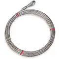 Cable, 5/16" Outside Dia., Galvanized Steel, 50 ft. Length, 7 x 19, Working Load Limit: 1400 lb.