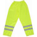 Occunomix Breathable Pants, 100% Polyester, Yellow, Elastic Waist, Men's, Fits Waist Size 50"